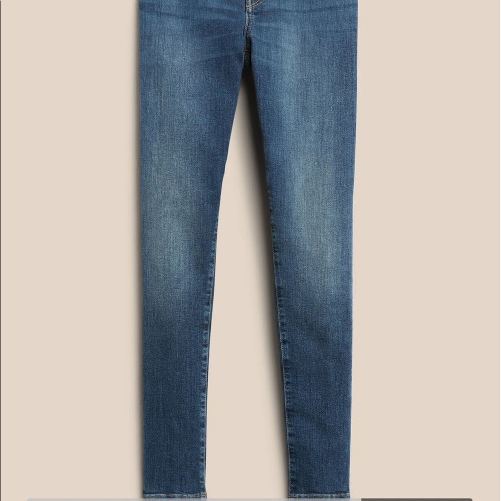 Banana Republic High-rise skinny fit jeans size 26 (2) NWOT darkest wash - Picture 3 of 12